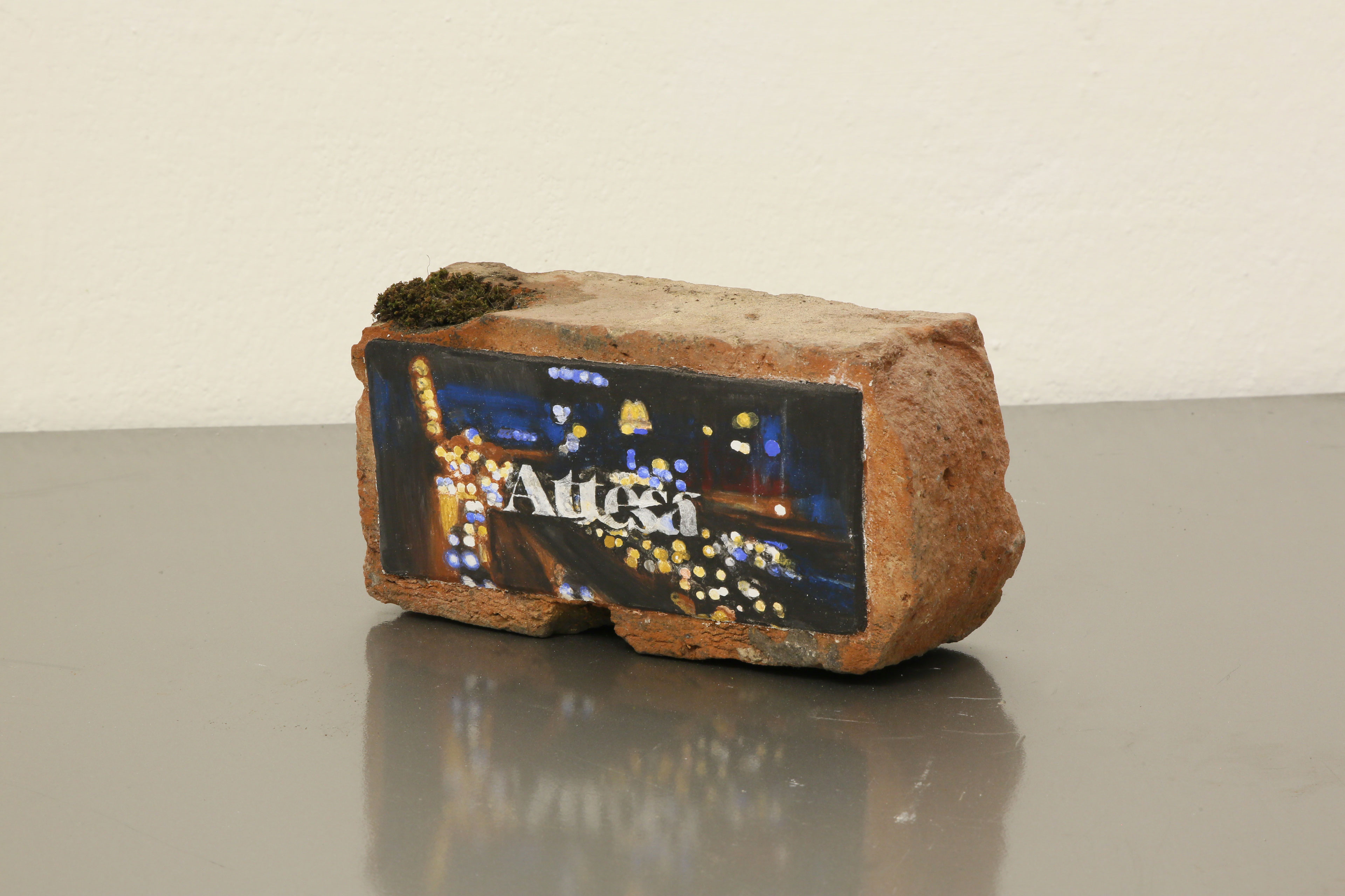 ''Attesa'' Affresco sur brique de terre cuite
22 x 11 x 7 cm 2019