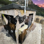 "Insieme" Spray e smalto su cabina elettrica (dimensioni variabili) @oasiwwfdelcervoedellaluna Monte Arcosu 2025