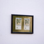 Progetto "Ubiquità" timbro a secco su Lev Bulgaro 26x20x1,5cm 2022