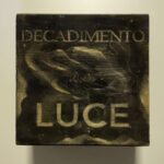 "Decadimento della luce" fumo sul legno 20x20x10cm 2018