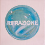 "Rifrazione" acrilico su tela 20x20cm 2022 [Key Gallery]
