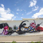 "Cura" quarzo e spray su muro 120mq Pimentel 2021