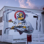 "Salvezza" Villaspeciosa 85mq Varnish and spray on wall 2023