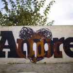 "Amore&Odio"spray su muro 3,5mq Corsica 2021
