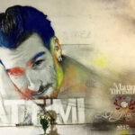 "Attimi" quarzo e spray su muro 9mq Milano 2020