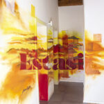 "Estasi" pittura e spray su muro (dimensioni variabili) Bologna 2020