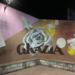"Grazia" quarzo e spray su muro 121mq Mara (feat. Silvia Maxia) 2023