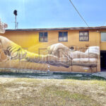 "Opportunità" quarzo e spray su muro 60mq 2023